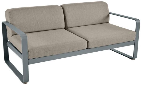 Bellevie Lounge-Sofa 2-Sitzer 26 Gewittergrau B8 Taupegrau