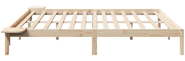 vidaXL Bettrahmen Natur 180 x 200 cm Massives Kiefernholz 873178 Bild 5