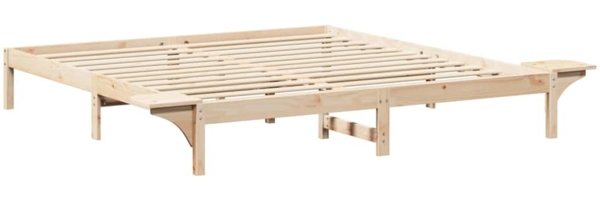 vidaXL Bettrahmen Natur 180 x 200 cm Massives Kiefernholz 873178 Bild 6
