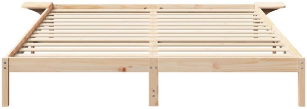 vidaXL Bettrahmen Natur 180 x 200 cm Massives Kiefernholz 873178 Bild 4