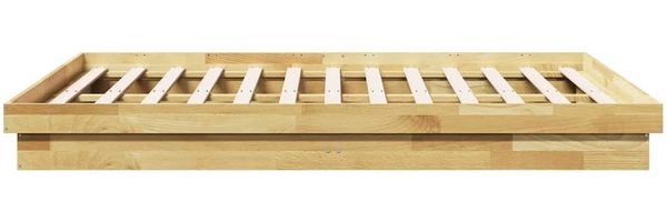 vidaXL Massivholzbett ohne Matratze 160x200 cm Eichenholz 3315731 Bild 7