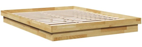 vidaXL Massivholzbett ohne Matratze 160x200 cm Eichenholz 3315731 Bild 3