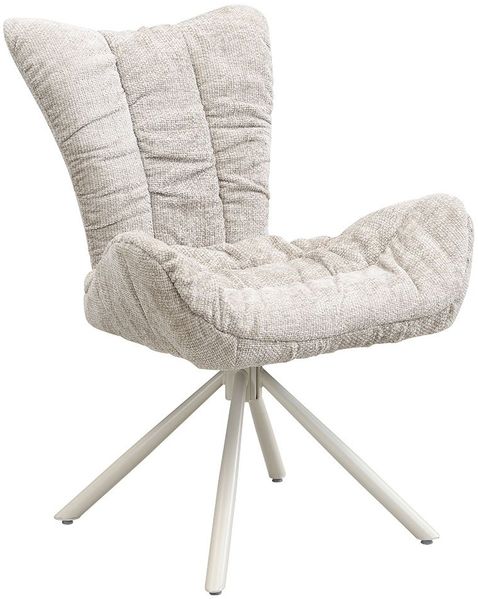 Stuhl Lola / London, Stoff, Grau, 67 x 91 x 67 cm