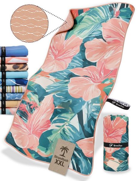 NirvanaShape Strandtuch Strandtuch XXL - Strandhandtuch, Mikrofaser Badetuch, Handtuch