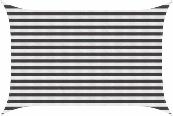 vidaXL Sonnensegel Anthrazit und Weiß 2x2,5 m HDPE 42032757