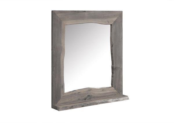 Badspiegel Akazie 70x12x78 grau lackiert PURE ACACIA #603