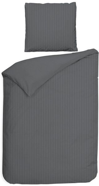 Heckett and Lane Bettwäsche Banda, Mako-Satin, 2 teilig, hochwertiges Mako-Satin, Streifen Satin, Bettwäsche ab 135x200 cm.