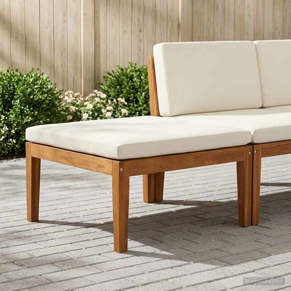 vidaXL Fußstütze Massivholz Akazie Natur 3407792