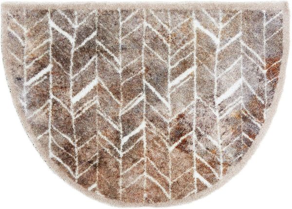 ASTRA Fußmatte Pure&Soft 018, halbrund, Höhe: 7 mm, Sauberlaufmatte, weiche Oberfläche, waschbar, rutschfest
