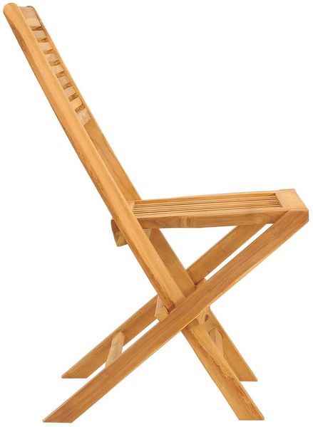 vidaXL Gartenstühle 2 Stk. Klappbar 47x62x90 cm Massivholz Teak 362761 Bild 5