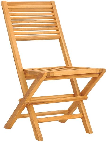 vidaXL Gartenstühle 2 Stk. Klappbar 47x62x90 cm Massivholz Teak 362761 Bild 3