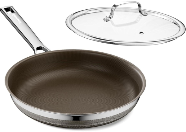 Innerwell Keramik Bratpfanne 28 cm Mit Deckel Antihaft Titanbeschichtung