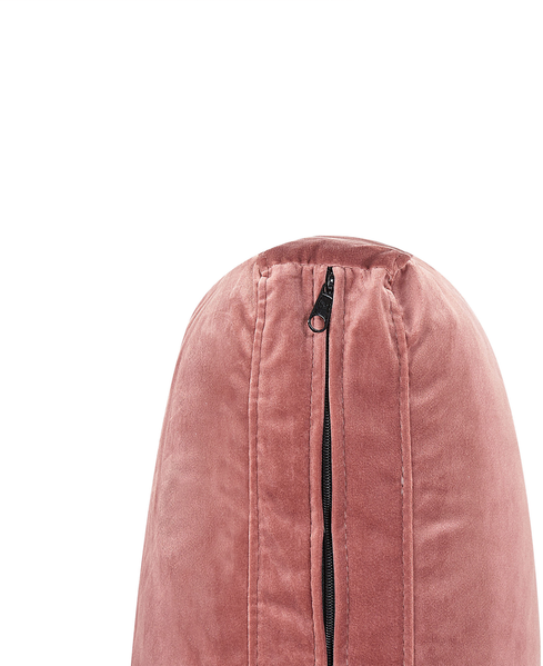 Ecksessel Samtstoff rosa mit Metallbeinen EVJA Bild 6