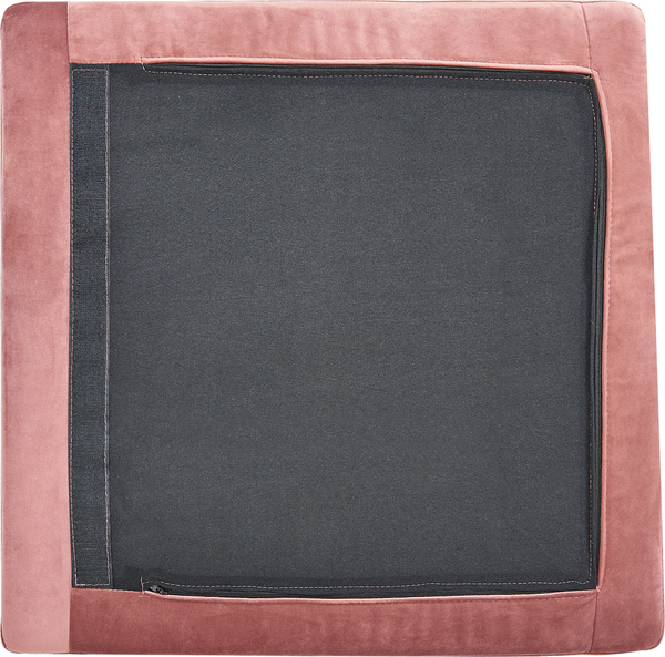 Ecksessel Samtstoff rosa mit Metallbeinen EVJA Bild 7