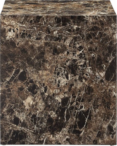 SalesFever Beistelltisch Design-Tisch für jeden Raum, quadratisch 45x45 cm, in Marmoroptik foliert