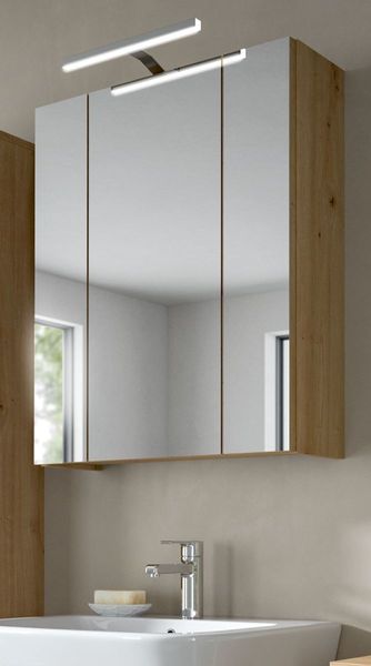 Badezimmer Spiegelschrank Cover in Eiche 60 cm