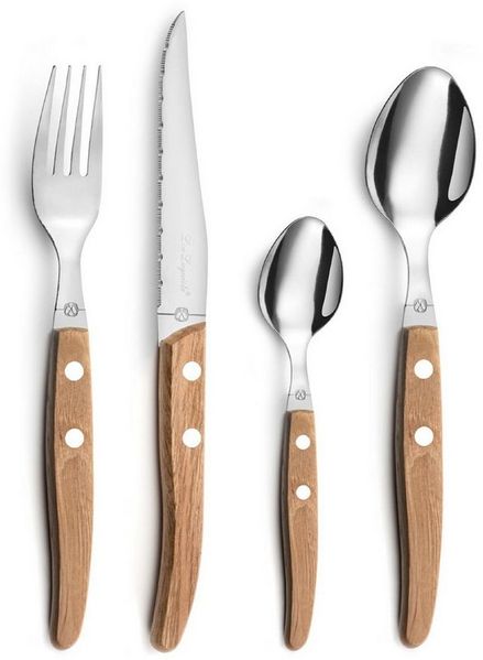 Lou Laguiole CANOPÉE Besteckset 24-teilig holz hochglanzpoliert