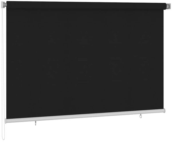 vidaXL Außenrollo 220x140 cm Schwarz 312947