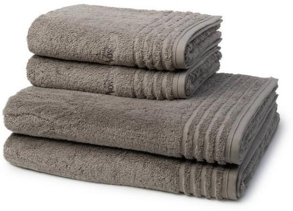 Vossen Vienna Style Supersoft 4 tlg. Frottier-Set - 2 X Handtuch (50 X 100cm), 2 X Duschtuch (67 X 140cm) - 620 g/m2 - Pepplestone