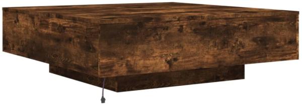 vidaXL Couchtisch mit LED-Leuchten Räuchereiche 100x100x31 cm 836606 Bild 2