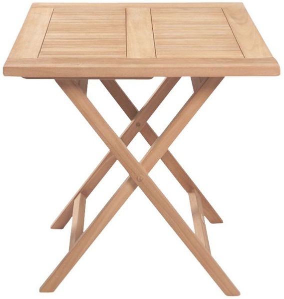 Klapptisch Ela Bistrotisch Beistelltisch Quadratisch Teak 80x80x75cm