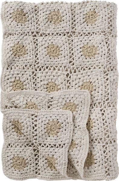 Ib Laursen Decke Handgefertigt Plaid Kuscheldecke Wohndecke Creme Natur 6192-01