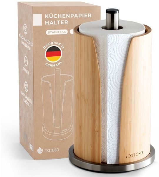 Exitoso Küchenrollenhalter ST Pole Küchenrolle, Küchentücher Stand Arbeitsplatte Bad Küche Büro Restaurant