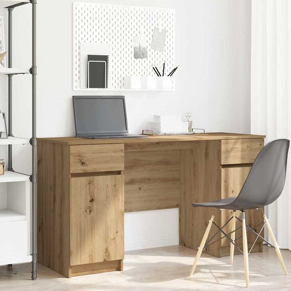 vidaXL Schreibtisch Artisan-Eiche 140 x 49 x 76 cm Holzwerkstoff 3328515