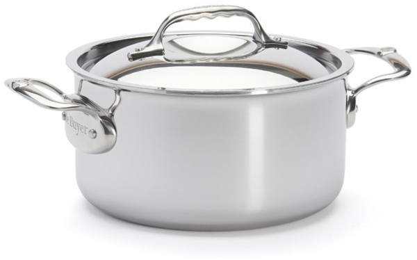 De Buyer Affinity Bratentopf Edelstahl mit Deckel 20 cm