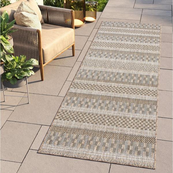 Tapiso Küchenläufer MELISSA, rechteckig, Höhe: 6 mm, Outdoor Indoor Modern Wetterfest UV-beständig Balkon Terrasse