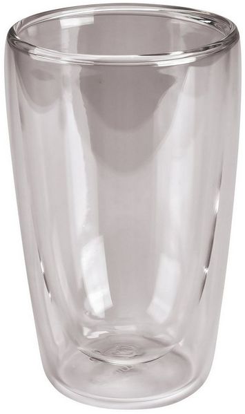 Dimono Latte-Macchiato-Tasse Doppelwandiges Trinkglas 450ml – Latte-Macchiatogläser Borosilikat Set, 1-tlg, Borosilikat-Glas, Wasser- Longdrink- & Cocktailgläser