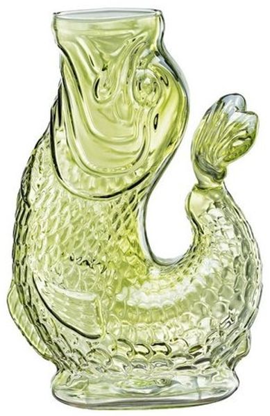 Glaskaraffe Karaffe Krug Kanne Gluckert beim Ausgießen 1L cilio NEMO grün 291315 Bild 3