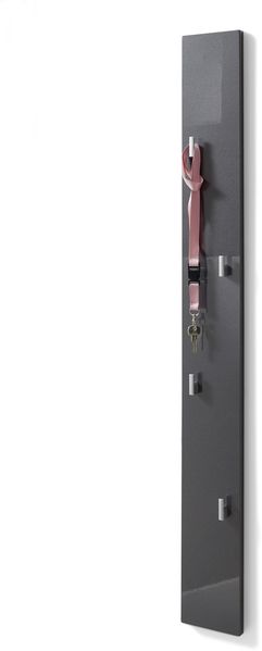 Garderobenleiste >Colan New< in Grau Chrome - 14x115x2cm (BxHxT)