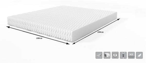 Polsterbett Doppelbett MATTIS Komplettset Kunstleder Soft ROT 180x200cm Bild 3