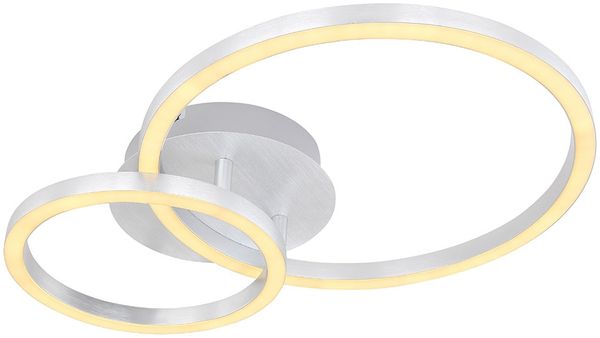 LED Deckenlampe, Kreisform, weiß, opal
