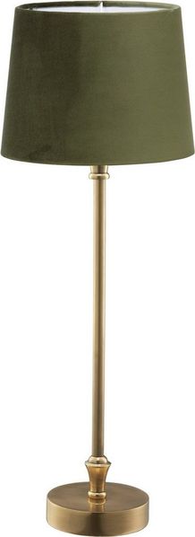 PR Home 71002-420-377 Tischleuchte Liam messing Schirm Samt Grün 59cm
