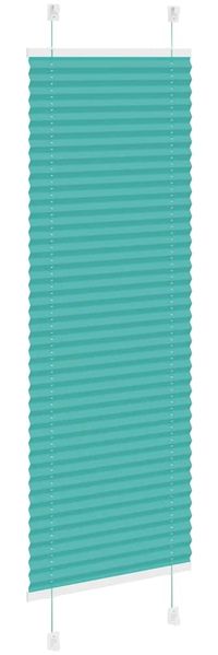 vidaXL Plissee Petrolgrün 45x100 cm Stoffbreite 44,4 cm Polyester 4015370 Bild 4