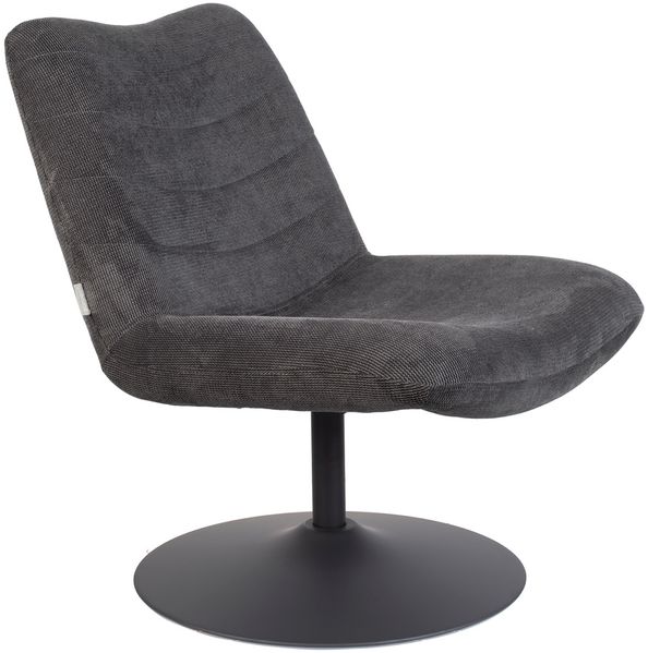 Zuiver Lounge Sessel BUBBA Dunkelgrau drehbar