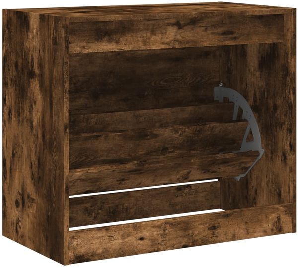 vidaXL Schuhschrank Räuchereiche 80x42x69 cm Holzwerkstoff 840005 Bild 7