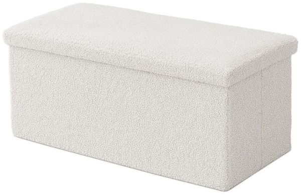 Relaxdays Sitzbank aus Teddystoff