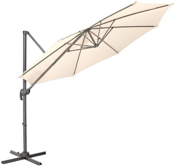 SVITA Ampelschirm Sonnenschirm, LxB: 290,00x290,00 cm, Ampelschirm, stufenlos höhenverstellbar stufenlos neigbar 360° verstellbar