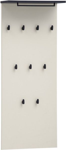 Schildmeyer Garderobenpaneel Edda, Breite 50 cm, mit 9 Kleiderhaken und praktischer Ablage, Made in Germany
