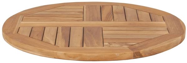 vidaXL Tischplatte Massivholz Teak Rund 2,5 cm 60 cm 48984 Bild 4