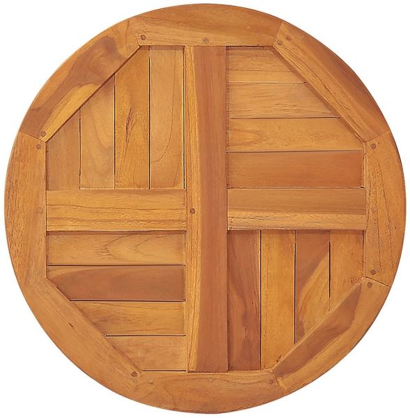 vidaXL Tischplatte Massivholz Teak Rund 2,5 cm 60 cm 48984 Bild 5