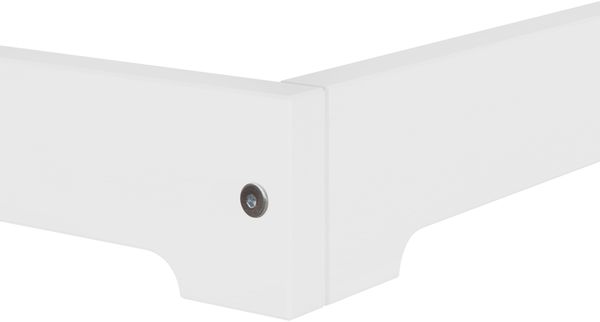Weißes Ehebett 180x200 Kiefer massiv extra flaches Futonbett V-60.47W-18ohne Zubehör Bild 6