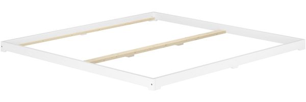 Weißes Ehebett 180x200 Kiefer massiv extra flaches Futonbett V-60.47W-18ohne Zubehör Bild 3