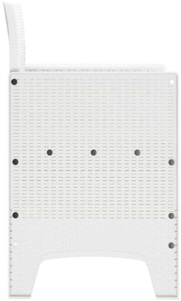 vidaXL Gartenstuhl 2 pcs Weiß 53 x 49 x 85 cm PP 847462 Bild 5