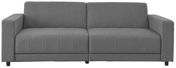 Dorel Home 3-Sitzer Allie II Schlafsofa 225 cm, Bett-Funktion (108/190cm), Rückenlehne 2-teilig, mit Steppung