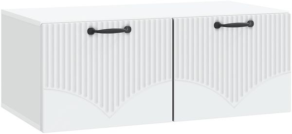 vidaXL Wandmontierter TV-Schrank Weiß 78,5 x 41 x 30 cm Holzwerkstoff 899025