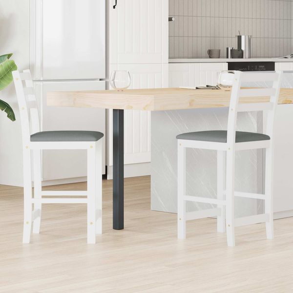 vidaXL Esszimmerstühle 2 pcs Weiß 40 x 47,5 x 99,5 cm 42020469